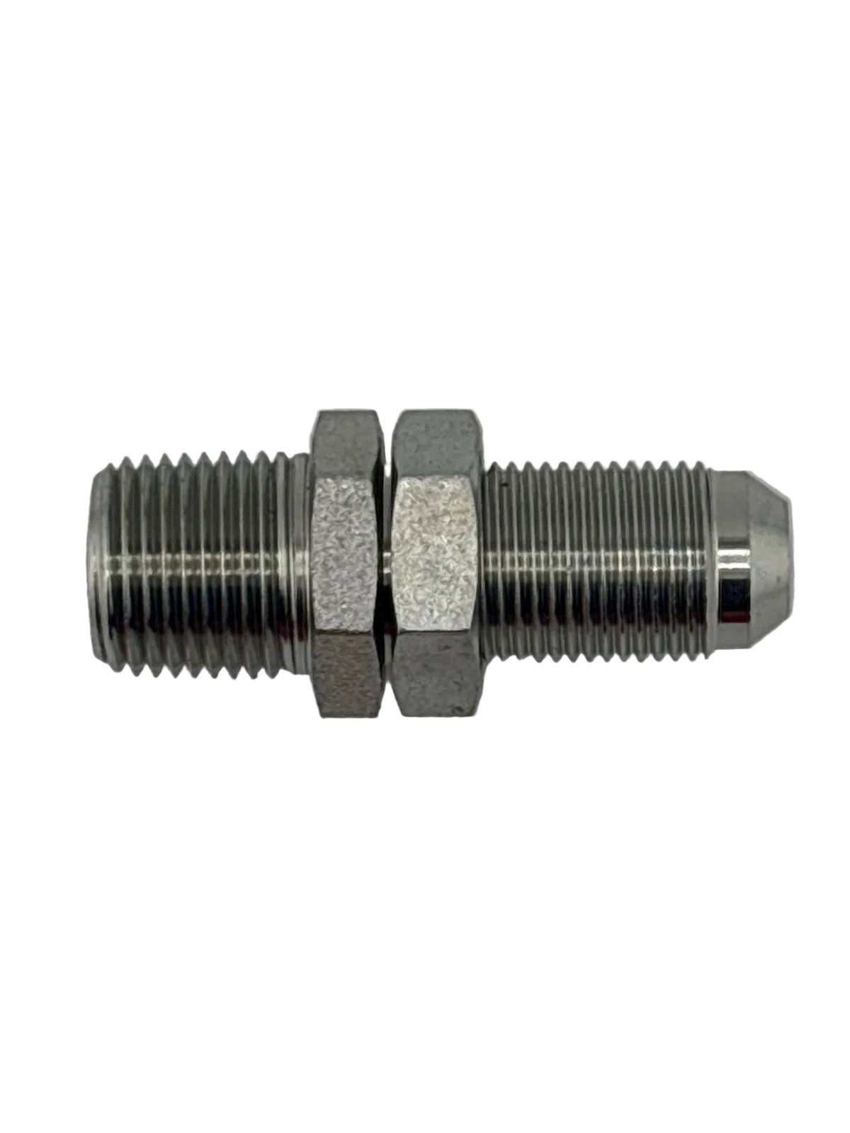 Tompkins JIC 37° Flare to Pipe Thread Bulkhead with Hydraulic Locknut (2706-LN Series)