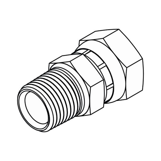 Tompkins Pipe Thread to Pipe Swivel Hydraulic Adapter (1404 Series)