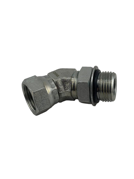 Tompkins 6902 Series O-Ring to Pipe Thread Swivel Elbow 45° Hydraulic Adapter