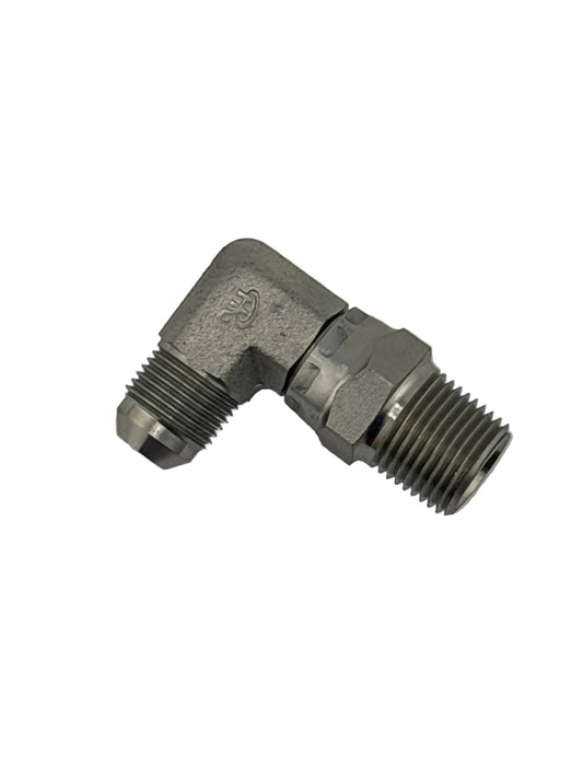 Tompkins 2501-S Series JIC 37° Flare to Pipe Thread Swivel Elbow 90° Hydraulic Adapter