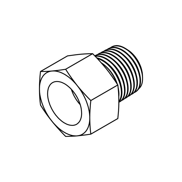 Tompkins 404 Series Braze Port to Pipe Thread Hydraulic Adapter