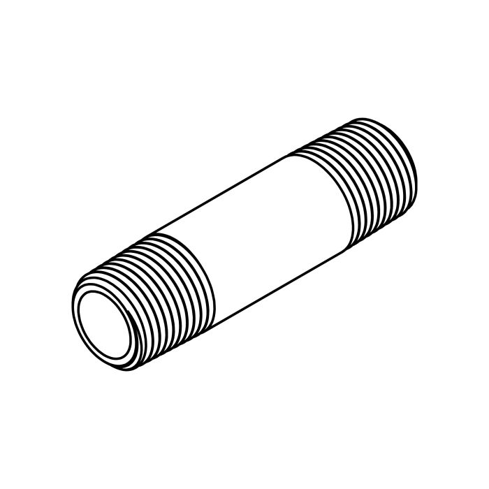 Tompkins 5400-N Series Long Pipe Thread Nipple Hydraulic Adapter