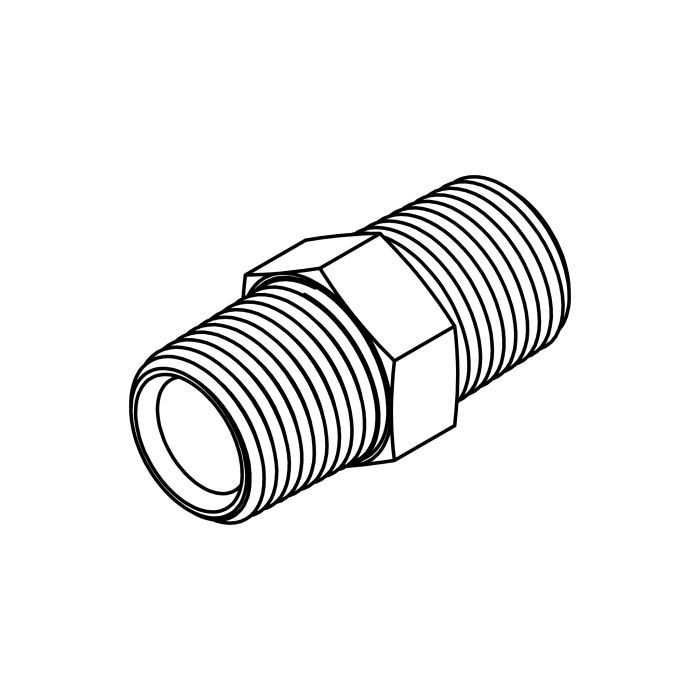 Tompkins RST5404 Series Restricted Hex Pipe Thread Nipple Hydraulic Adapter