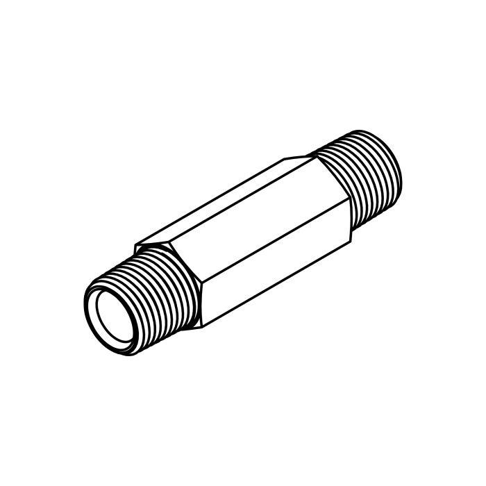 Tompkins 5404-L Series Long Hex Pipe Thread Nipple Hydraulic Adapter