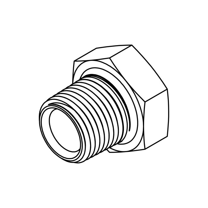 Tompkins 5406-E Series Short Hex Pipe Thread Reducer Bushing Hydraulic Adapter