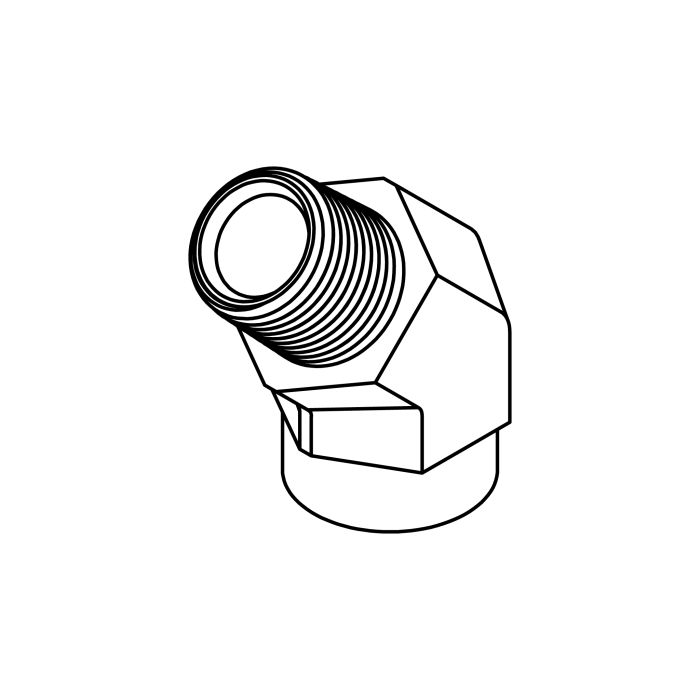Tompkins 5503 Series Street Pipe Thread Elbow 45° Hydraulic Adapter