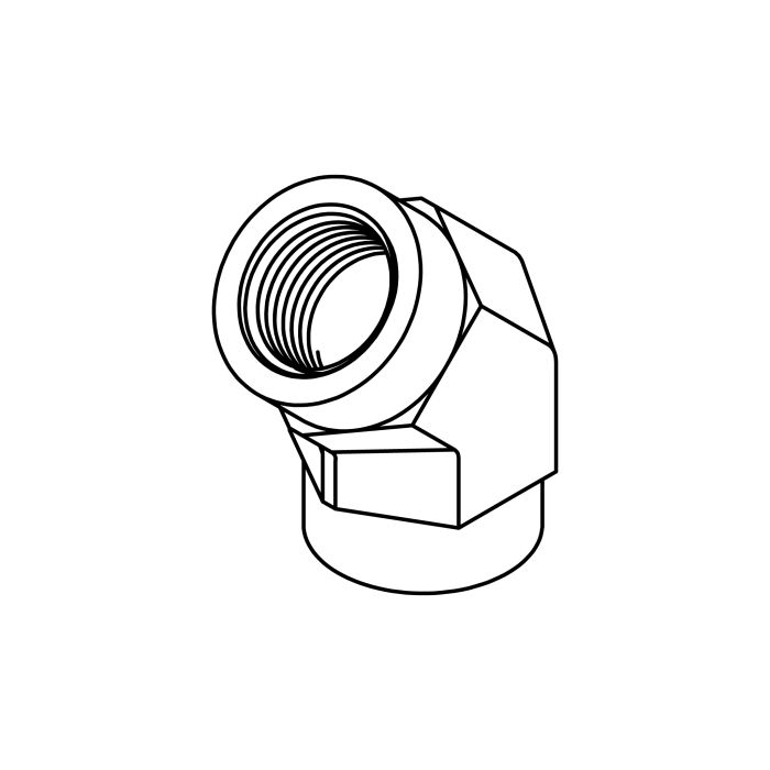 Tompkins Pipe Thread Elbow 45° Hydraulic Adapter (5505 Series)