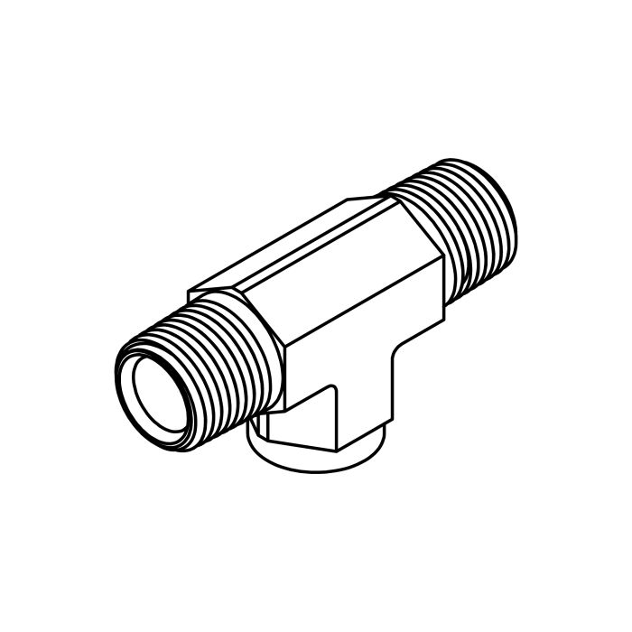 Tompkins 5601 Series Pipe Thread Branch Tee Hydraulic Adapter