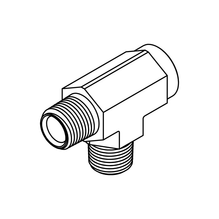 Tompkins Run Pipe Thread Tee Hydraulic Adapter (5603 Series)