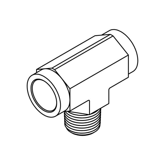 Tompkins 5604 Series Branch Pipe Thread Tee Hydraulic Adapter