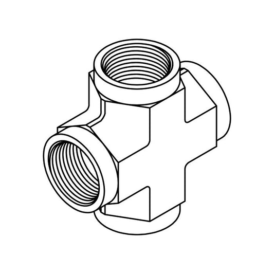 Tompkins Pipe Thread Cross Hydraulic Adapter (5652 Series)
