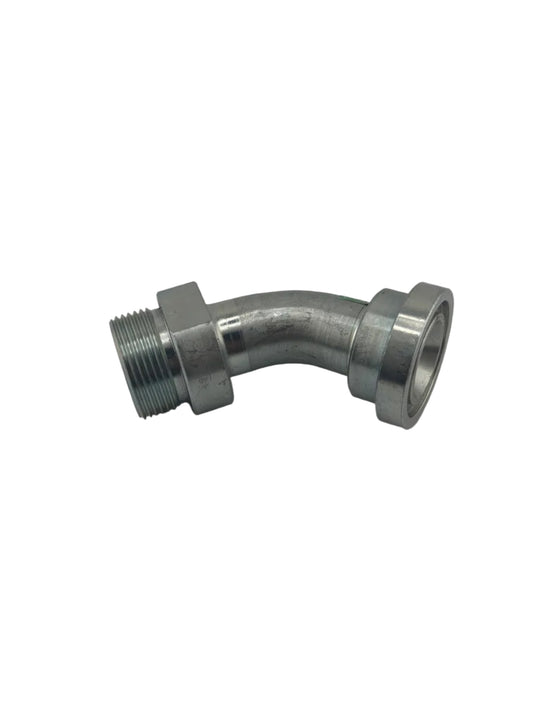 Tompkins FF6847 Series ORFS O-Ring Face Seal to No-Braze Code 62 Hydraulic Flange, 45°