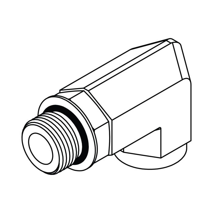 Tompkins O-Ring to Pipe Thread Elbow 90° - Long Hydraulic Adapter (6895-L Series)