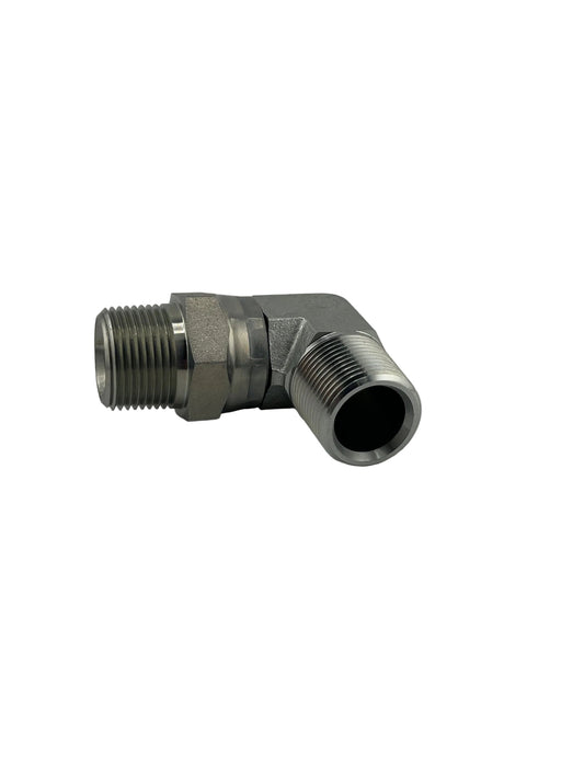 Tompkins 5500-S Series Pipe Thread Swivel Elbow 90° Hydraulic Adapter