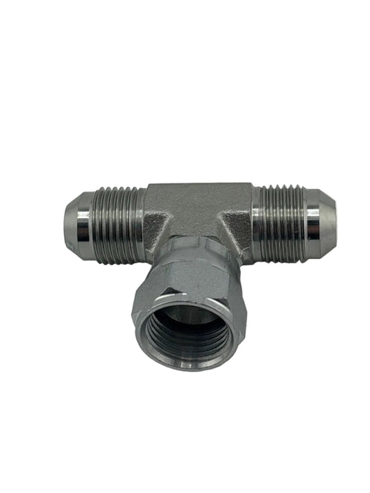 Tompkins 6600 Series JIC 37° Flare Swivel Branch Tee Hydraulic Adapter