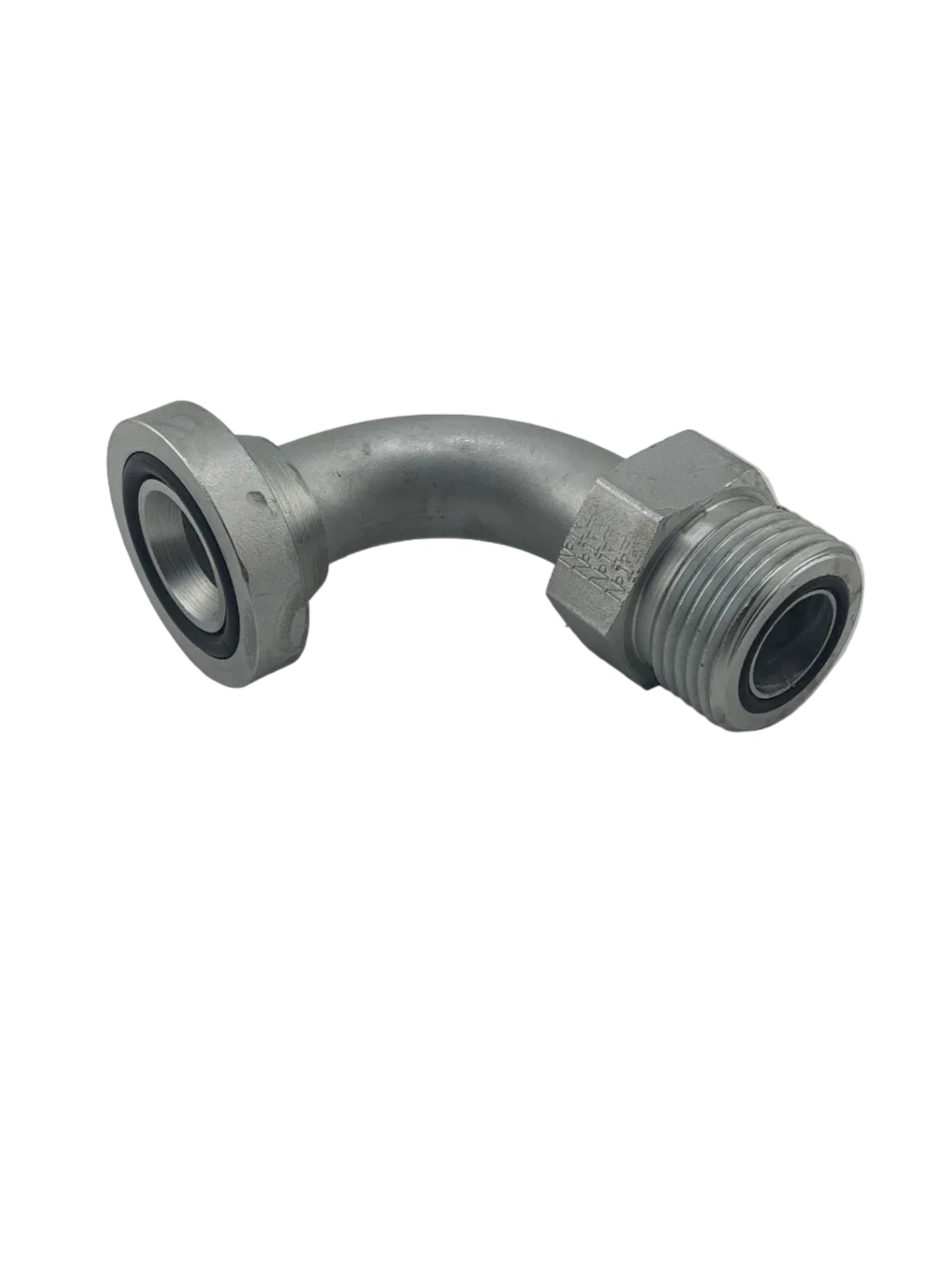 Tompkins FF6892 Series ORFS O-Ring Face Seal to No-Braze Code 62 Hydraulic Flange, 90°