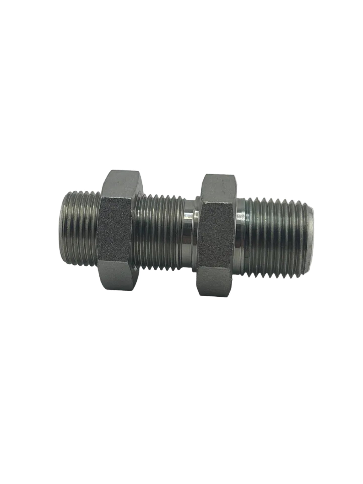 Tompkins FF2706-LN Series ORFS O-Ring Face Seal to Pipe Thread Bulkhead with Hydraulic Locknut