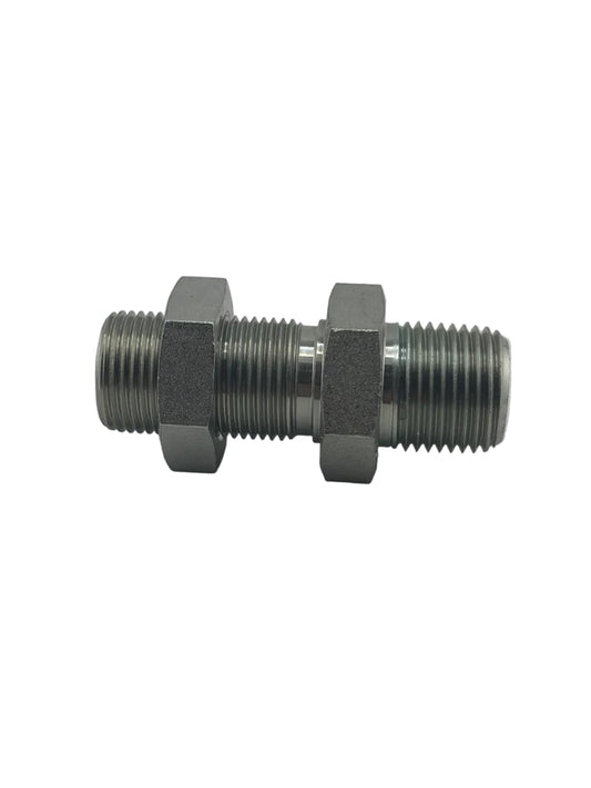 Tompkins FF2706-LN Series ORFS O-Ring Face Seal to Pipe Thread Bulkhead with Hydraulic Locknut