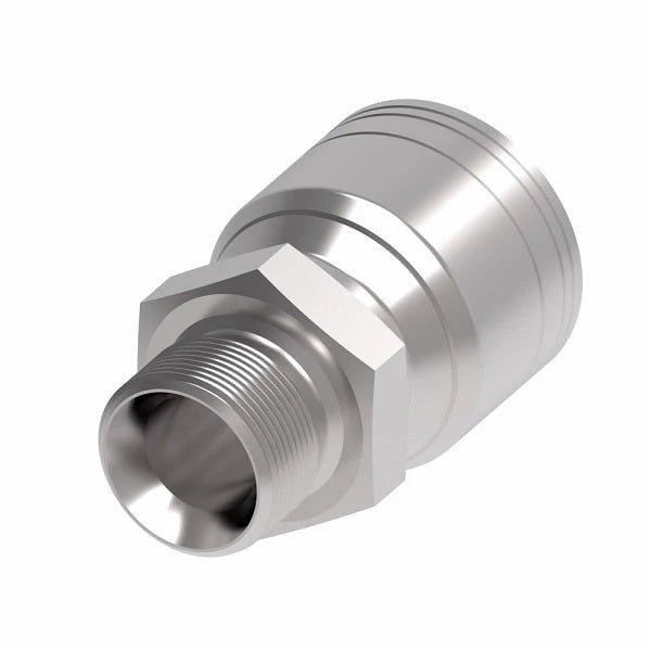 Danfoss Weatherhead Male British Pipe Parallel Braided Hydraulic Hose Crimp Fitting