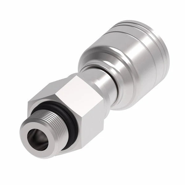 Danfoss Weatherhead Male O-Ring Boss 2-Wire Hydraulic Hose Crimp Fitting