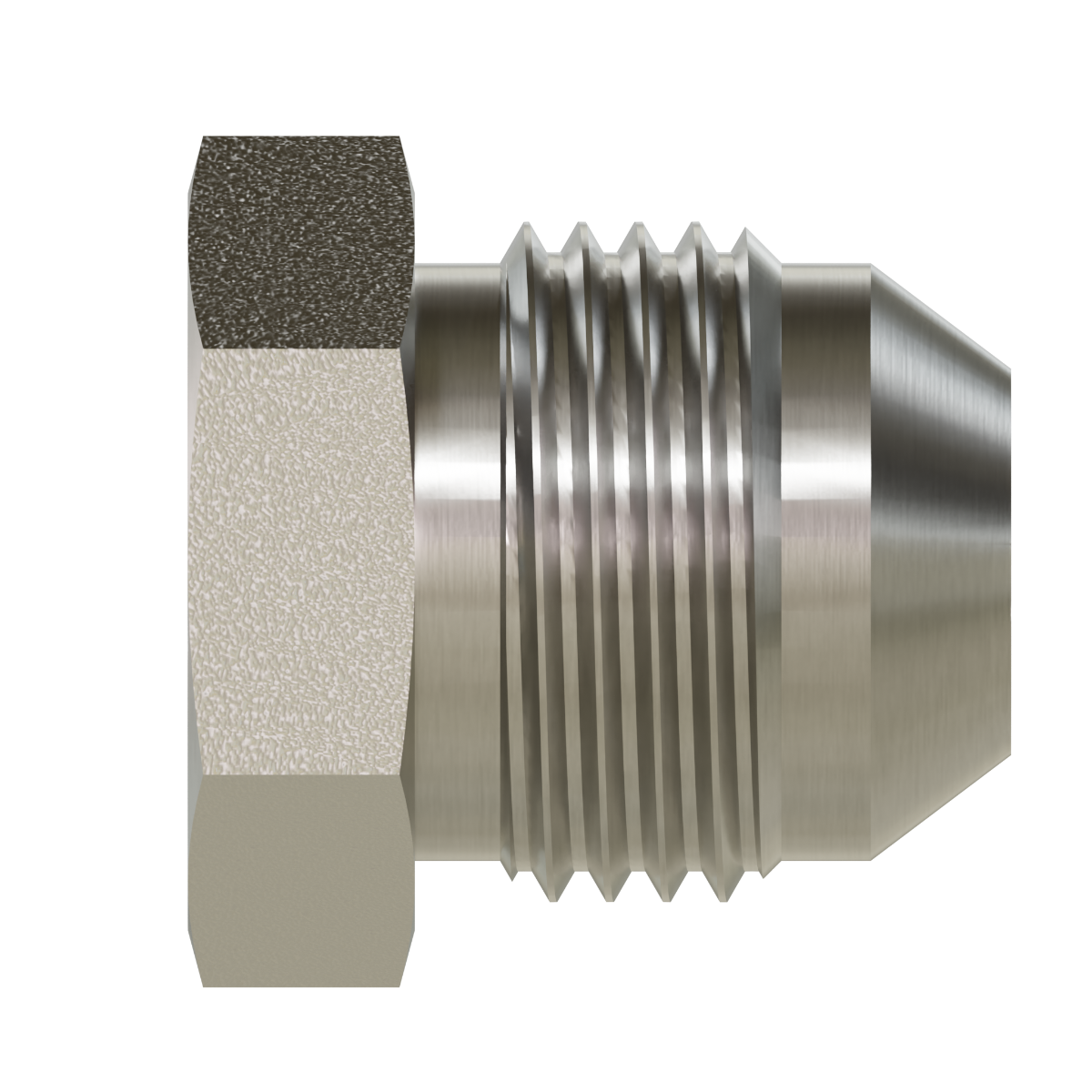 Tompkins 403 Series Braze-on to JIC 37° Flare Hydraulic Adapter