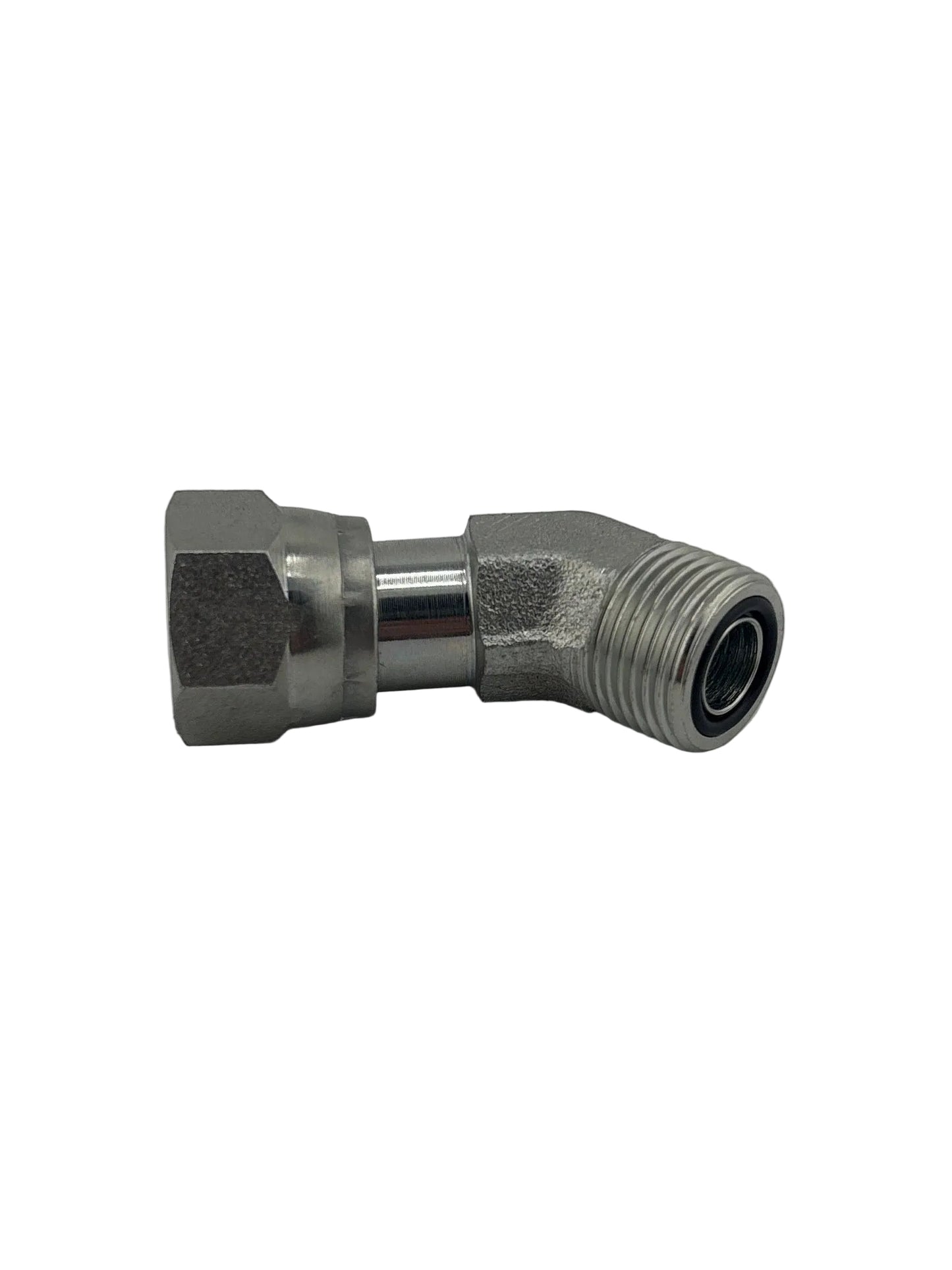Tompkins FF6502 Series ORFS O-Ring Face Seal to ORFS Swivel Elbow 45° Hydraulic Adapter