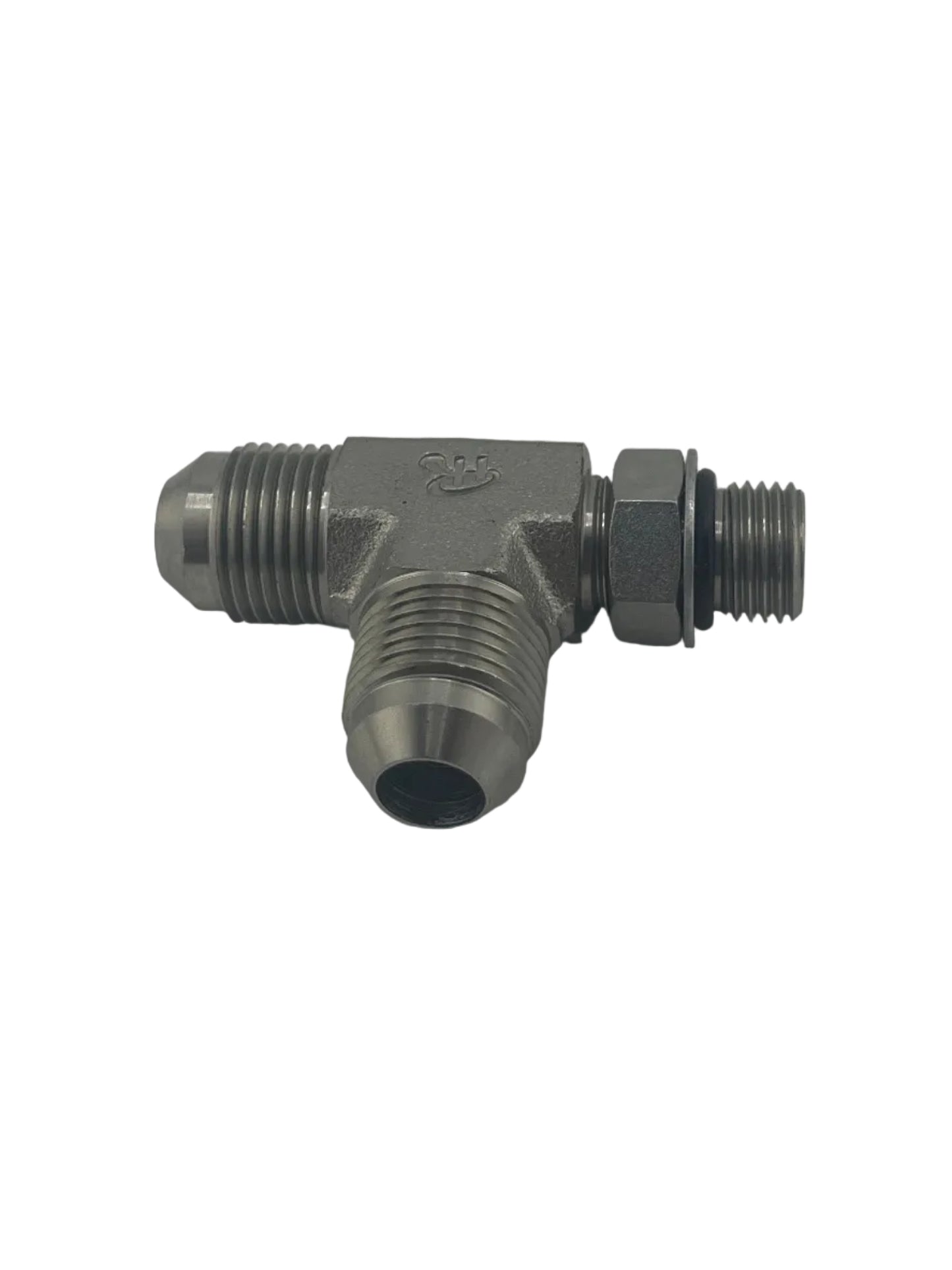 Tompkins 6804 Series JIC 37° Flare to O-Ring Run Tee Hydraulic Adapter