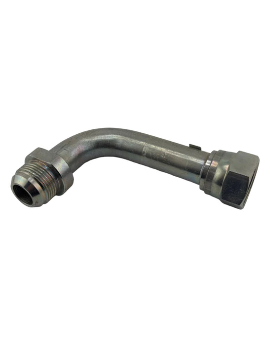 Tompkins 6701-LXH Series JIC 37° Flare Swivel High Pressure Bent Tube Long Elbow 90° Hydraulic Adapter