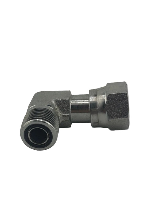 Tompkins FF6500 Series ORFS O-Ring Face Seal to ORFS Swivel Elbow 90° Hydraulic Adapter