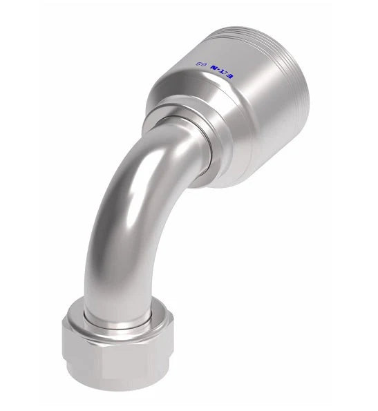 Danfoss Weatherhead CAT Flange 90° 6-Wire Hydraulic Hose Crimp Fitting (6SA20FJB20 Series)