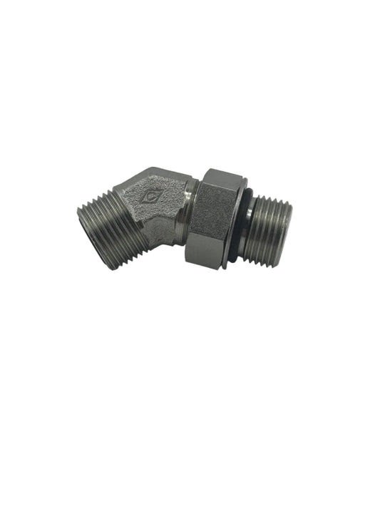 Danfoss ORFS/SAE O-Ring Boss (Adj...) 45° Elbow Hydraulic Adapter
