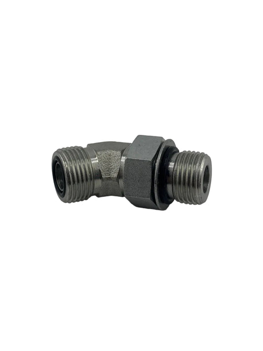 Tompkins FF6802 Series ORFS O-Ring Face Seal to O-Ring Elbow 45° Hydraulic Adapter