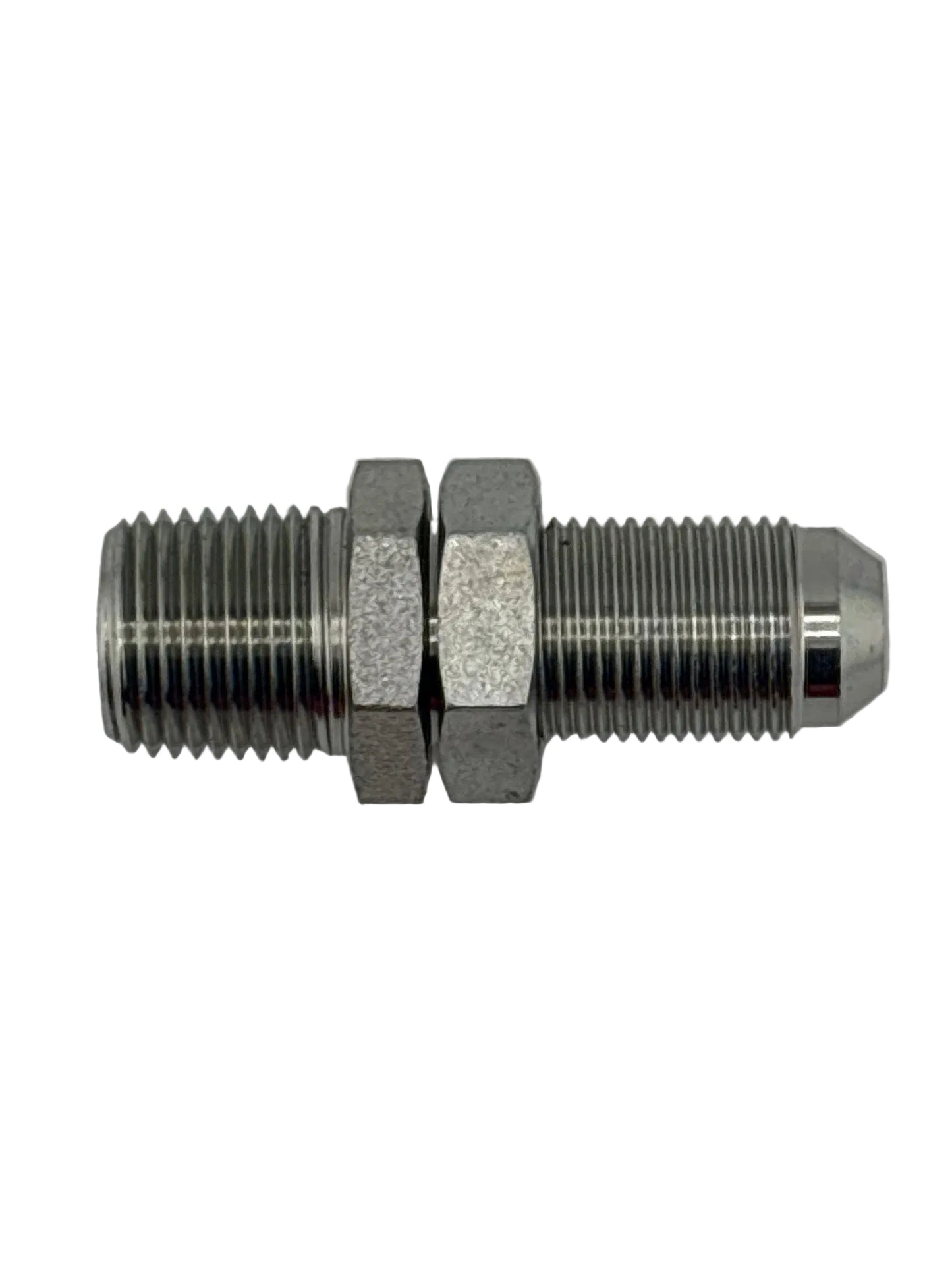 Tompkins JIC 37° Flare to Pipe Thread Bulkhead with Hydraulic Locknut (2706-LN Series)