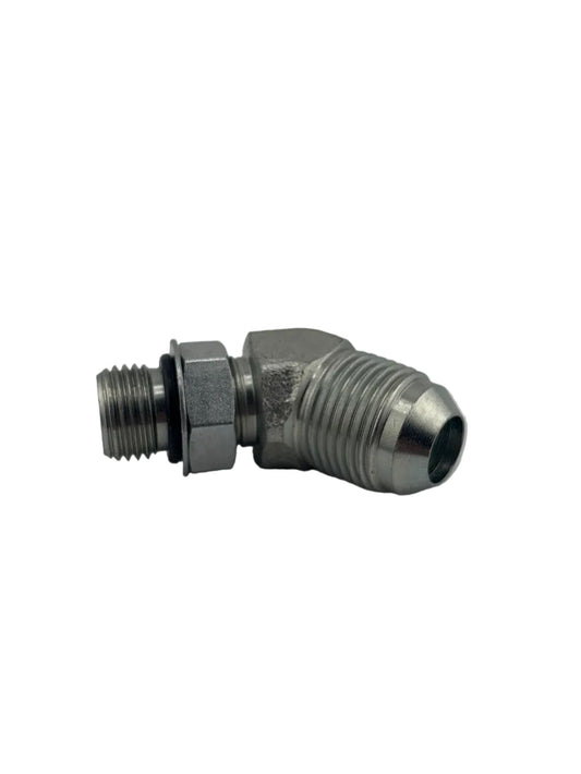 Tompkins 6802 Series JIC 37° Flare to O-Ring Elbow 45° Hydraulic Adapter