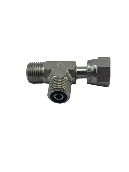 Danfoss ORFS Male/ORFS Male/ORFS Female Run Tee Hydraulic Adapter