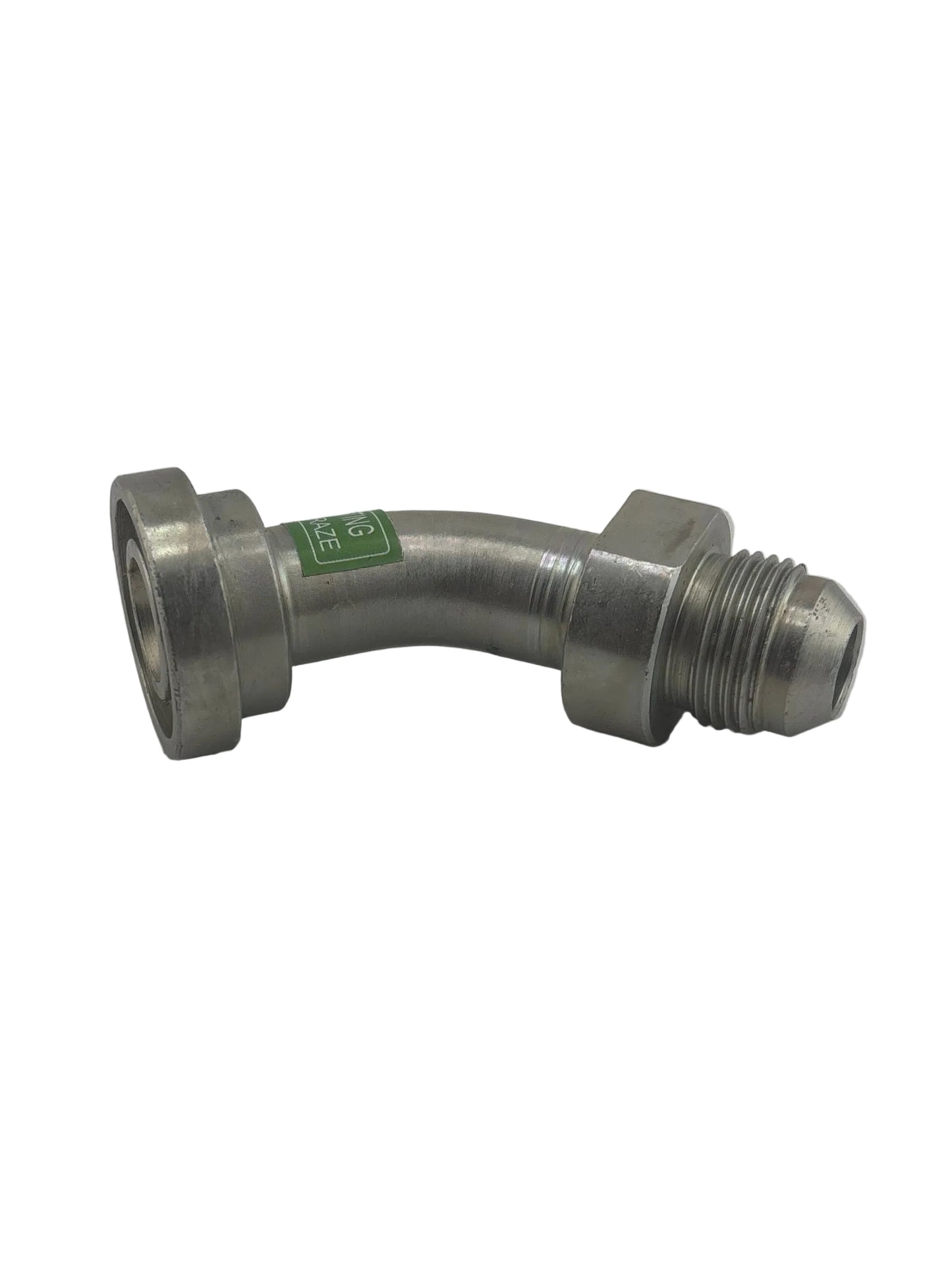 Tompkins 6845 Series JIC 37° Flare to NO Braze Hydraulic Flange Elbow 45° - Code 61