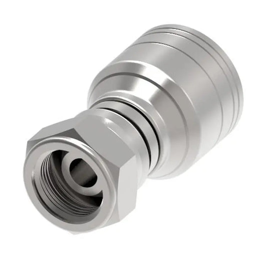 Danfoss Weatherhead Female British Pipe Parallel Braided Hydraulic Hose Crimp Fitting