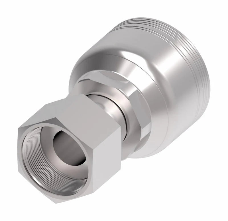 Danfoss Weatherhead Female O-Ring Face Seal 6-Wire Hydraulic Hose Crimp Fitting