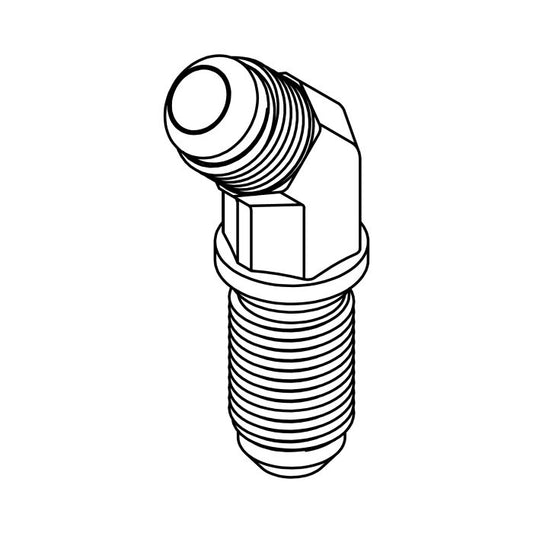 Tompkins 2702 Series JIC 37° Flare Bulkhead Union Elbow 45° Hydraulic Adapter