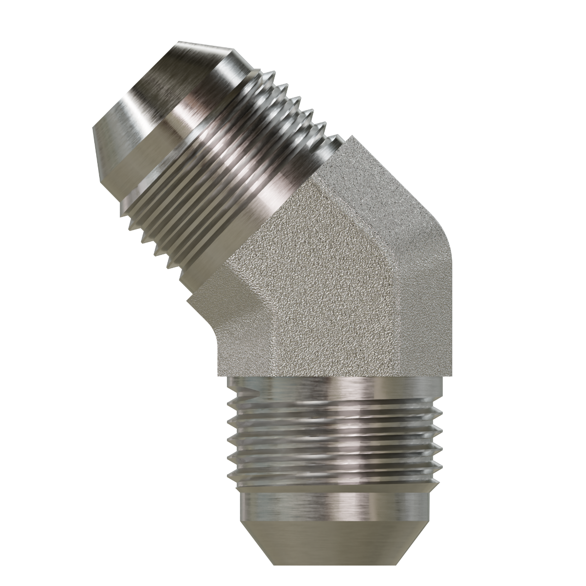 Tompkins 2504 Series JIC 37° Flare Union Elbow 45° Hydraulic Adapter