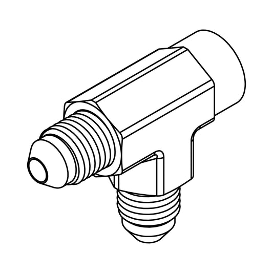 Tompkins JIC 37° Flare to Pipe Thread Run Tee Hydraulic Adapter (2606 Series)