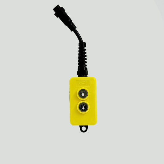 KTI 395-55 2-button hydraulic power unit pendant - front view