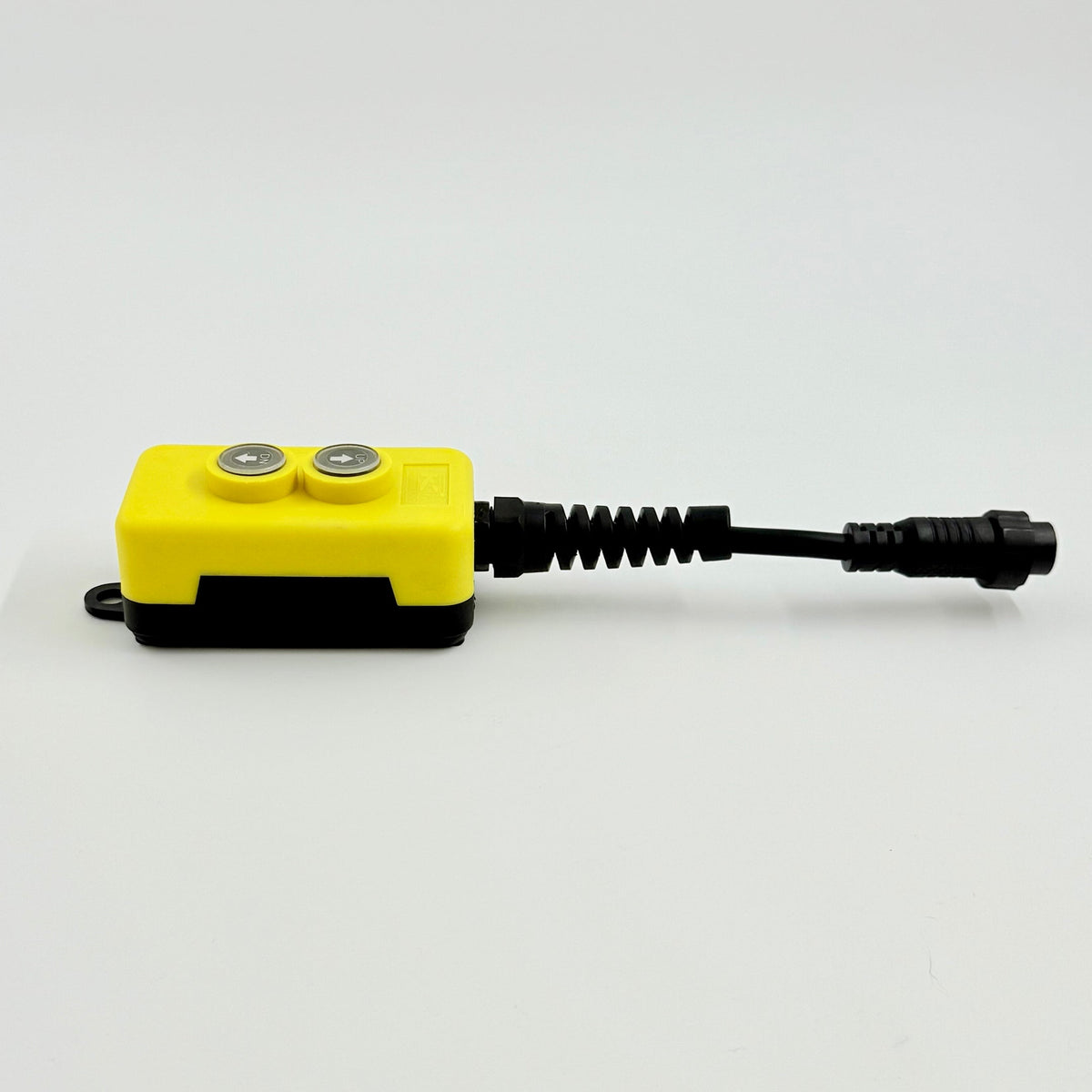 KTI 395-55 2-button hydraulic power unit pendant - left-side view