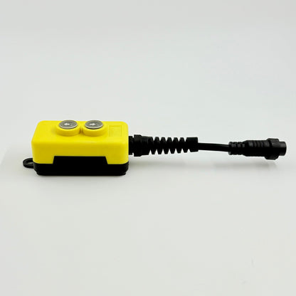 KTI 395-55 2-button hydraulic power unit pendant - left-side view