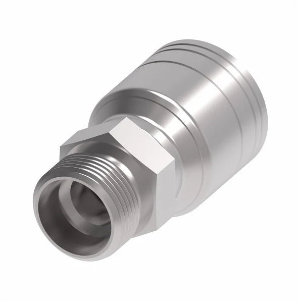 Danfoss Weatherhead Male German Heavy Duty Braided Hydraulic Hose Crimp Fitting
