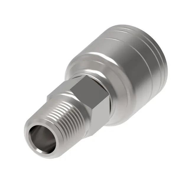 Danfoss Weatherhead Male Pipe 2-Wire Hydraulic Hose Crimp Fitting (1AA4MP4 Series)