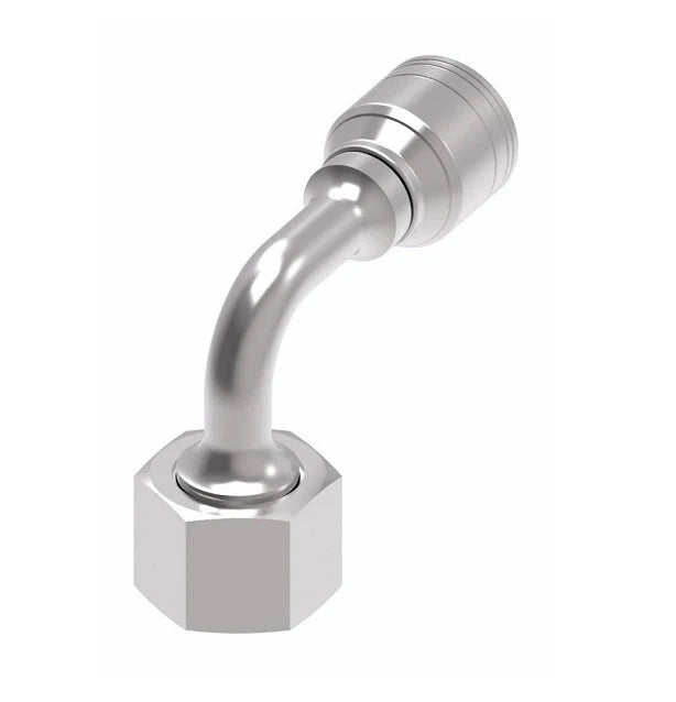 Danfoss Weatherhead Female O-Ring Face Seal 90° Hydraulic Hose Crimp Fitting