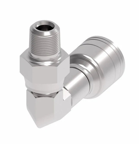 Danfoss Weatherhead Male Pipe 90° Swivel Hydraulic Hose Crimp Fitting