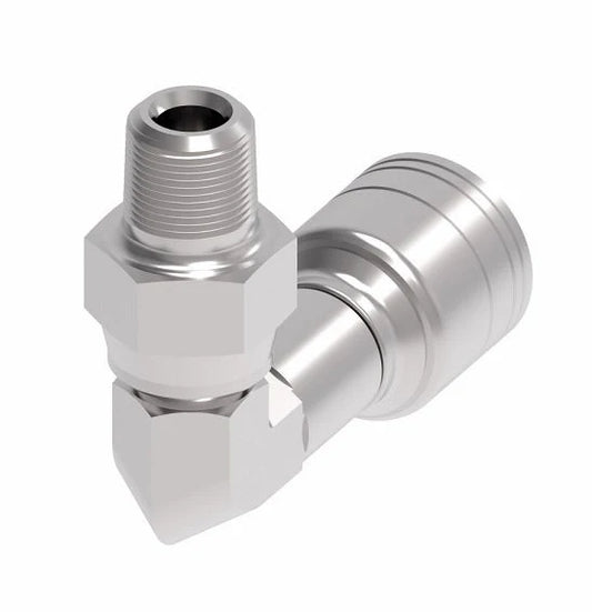 Danfoss Weatherhead Male Pipe 90° Swivel Hydraulic Hose Crimp Fitting