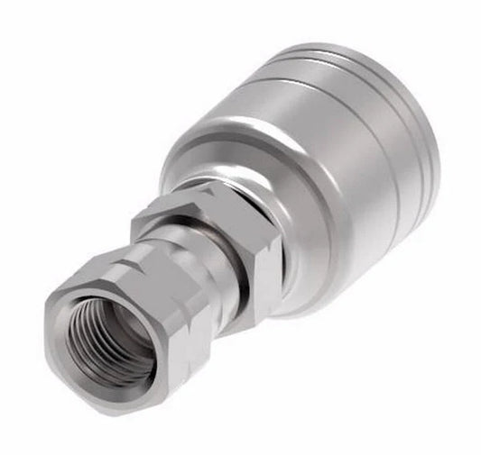 Danfoss Weatherhead Female SAE 2-Wire Hydraulic Hose Crimp Fitting